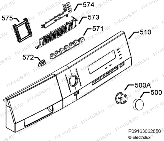 Схема №2 T76285AC с изображением Указатель для электросушки Aeg 1366123402